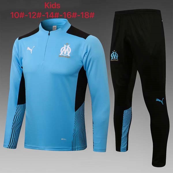 Kinder Sweatshirts Marseille 2022 Blau Schwarz